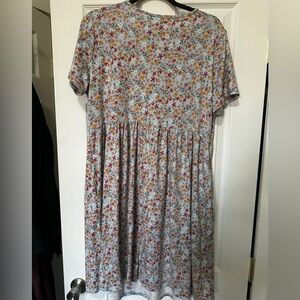 Floral Short Sleeve Dress
